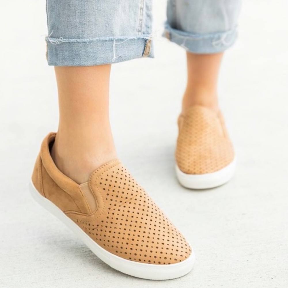 NEW Zoey Slip On Shoes- in Camel